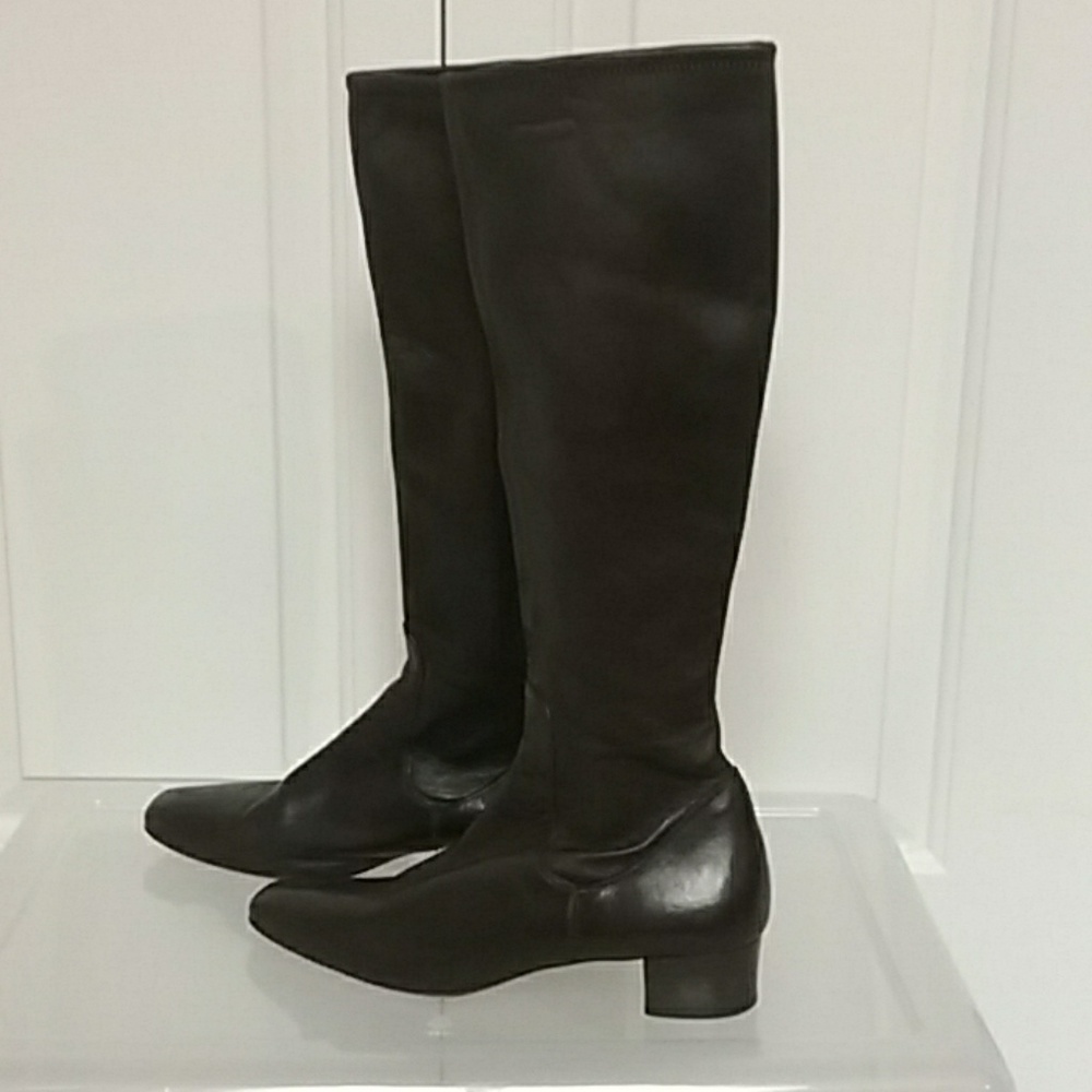 Antonio Barbato Boots Pull On Knee Italy Sz Eur 37